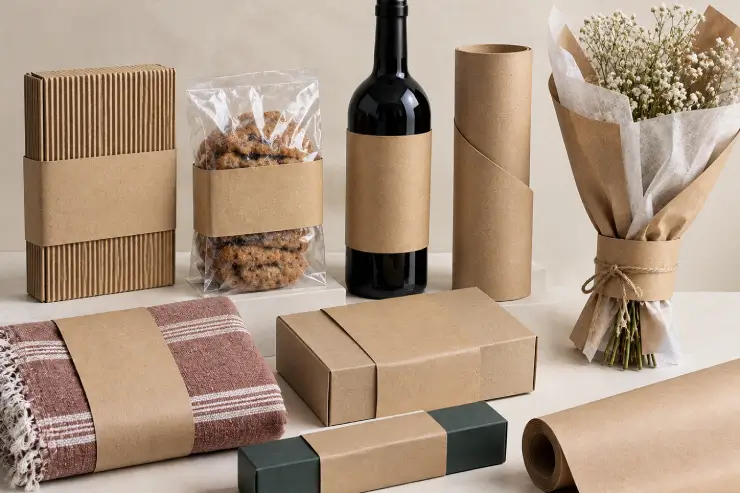 Custom packaging sleeves and wraps